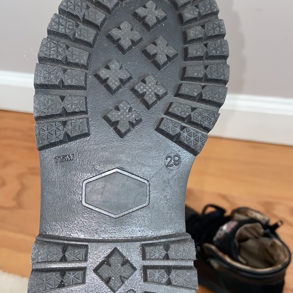 Cesare Paciotti Leather 29 Combat chelsea Boots Girls laces & Zipper 11.5 size - Picture 9 of 9